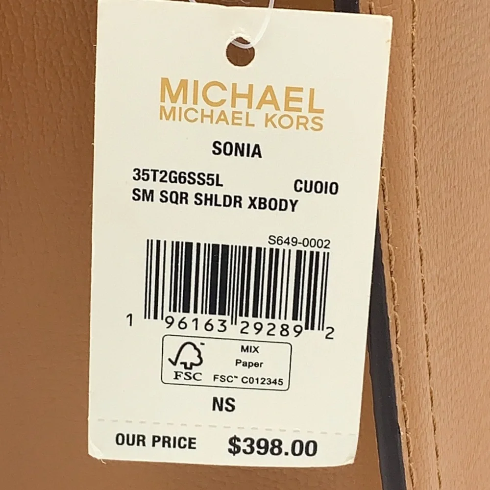MICHAEL KORS SONIA SMALL SQUARE SHOULDER XBODY - Picture 16 of 16